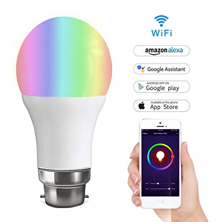 WiFi RGB Smart LED Light Bulb for Apps by iOS Android  Alexa